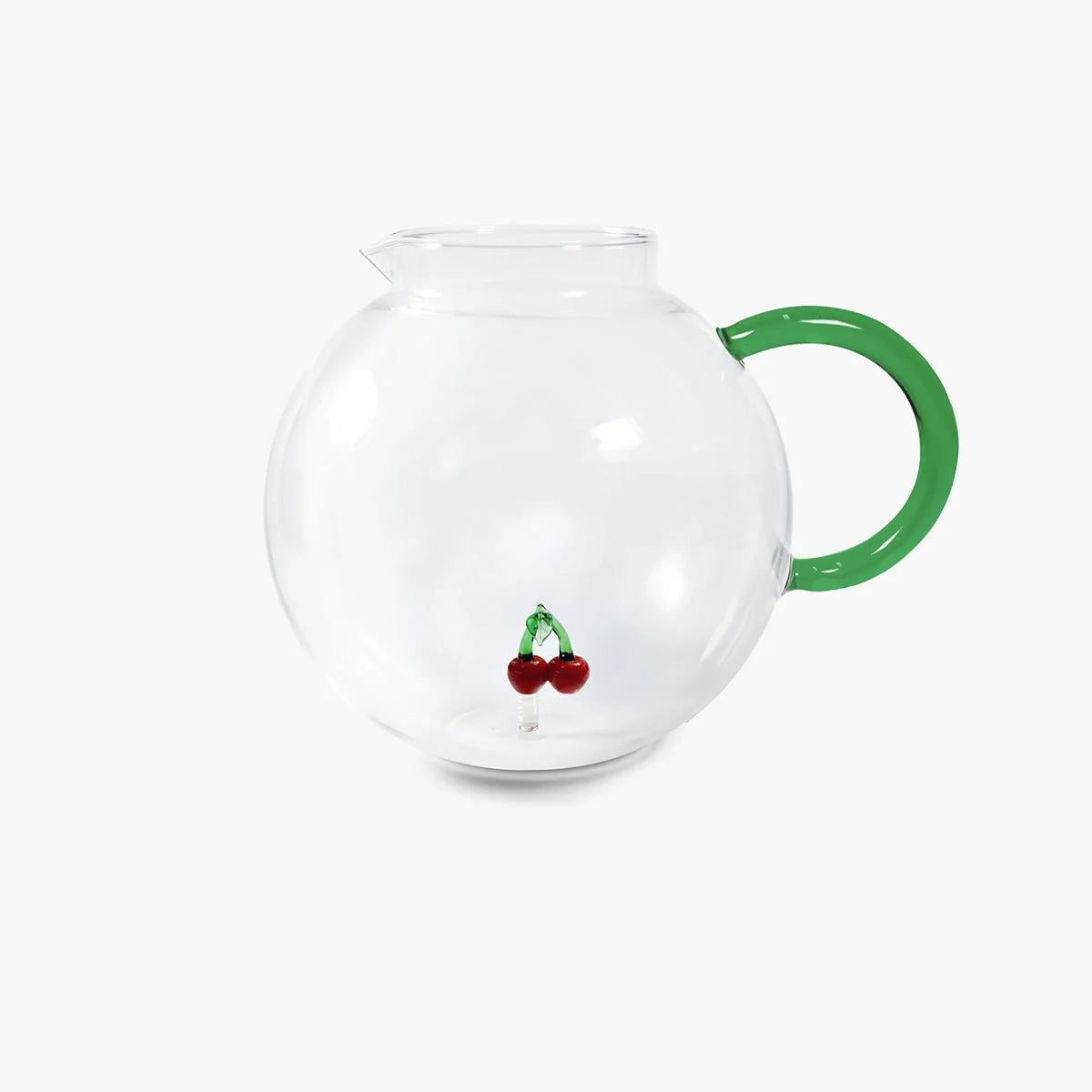 WD LifeStyle Brocca Vetro Borosilicato Cc 1,7 Lt Decoro Ciliegia
