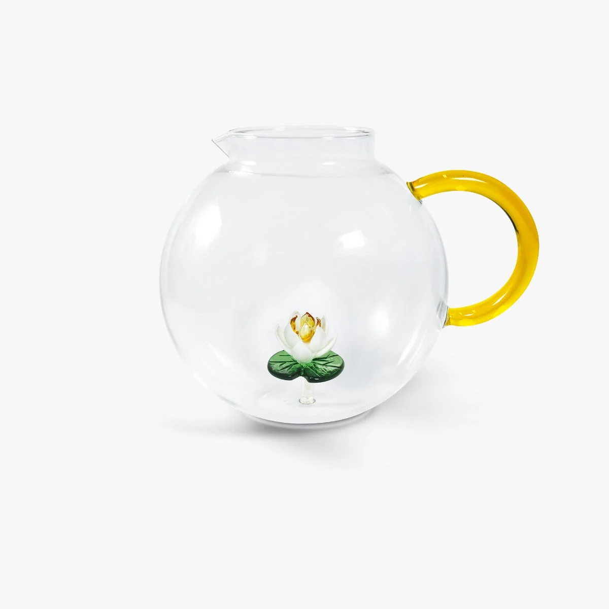 WD LifeStyle Brocca Vetro Borosilicato Cc 1,7 Lt Decoro Ninfea