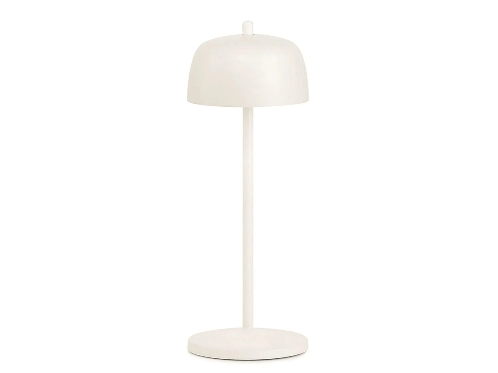 Zafferano Circe Lampada Tavolo D 110 Mm H 300 Mm Bianco Op.