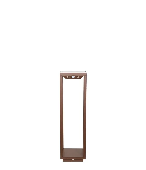 Zafferano Home Solar Terra Lampada H 500 Mm P 140 Mm L 140 Mm Corten