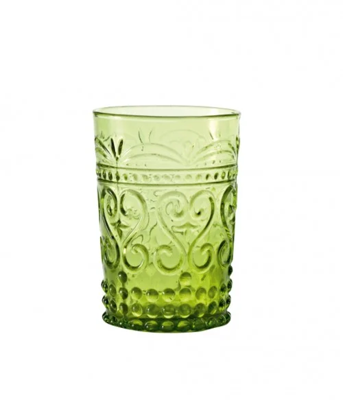 Zafferano Provenzale Bicchiere Rock Verde Mela 27 Cl 73 x 105 Mm 6 Pz