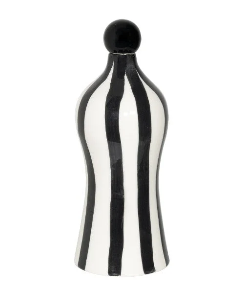Zafferano Righe Bottiglia Lido D 110 Mm H 264 Mm Nero