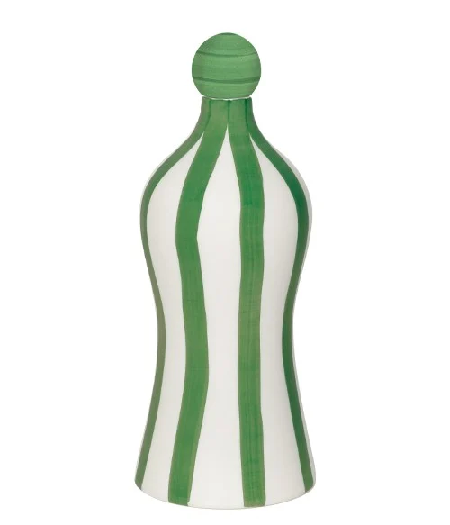 Zafferano Righe Bottiglia Lido D 110 Mm H 264 Mm Salvia