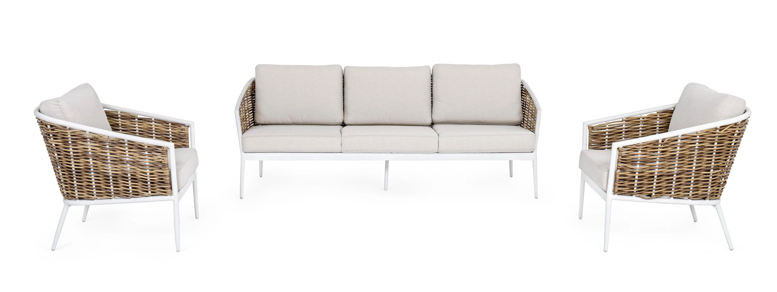 Bizzotto Set 3 Salotto Maribela Bianco