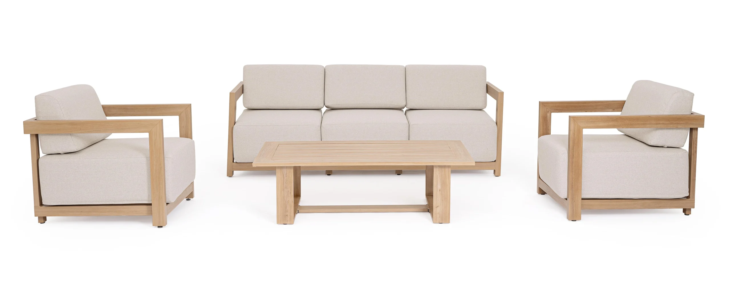 Bizzotto Set 4 Salotto Theseus Naturale
