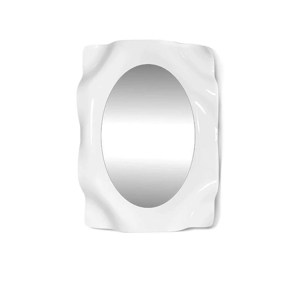 Iplex Design Drappeggi Specchio con cornice in plexiglass drappeggiata a mano