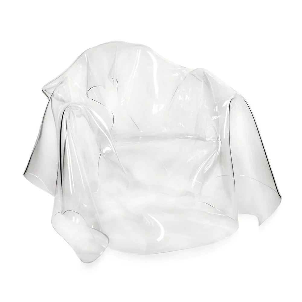 Iplex poltrona Drappeggi realizzata in plexiglass