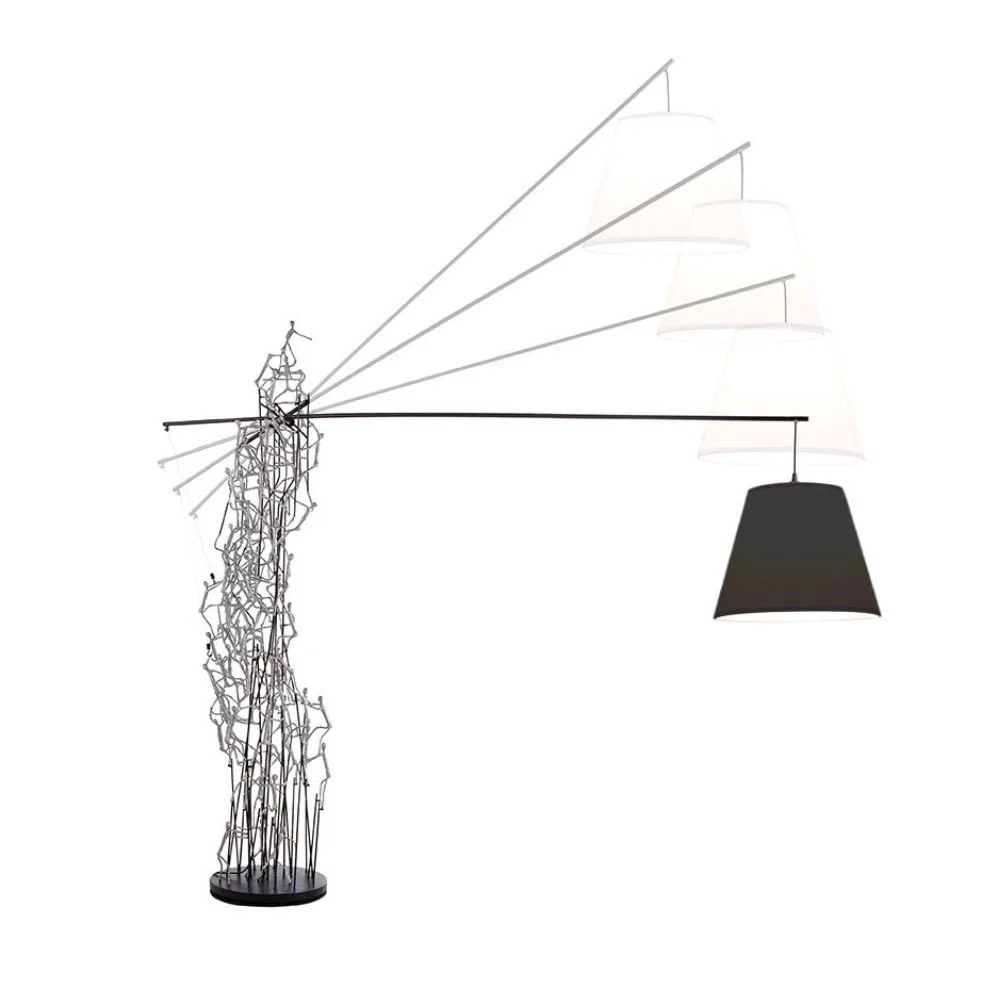 Kenneth Cobonpue Boom Town lampada da terra di alto design