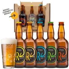 COFANETTO 5 BIRRE + 1 BICCHIERE