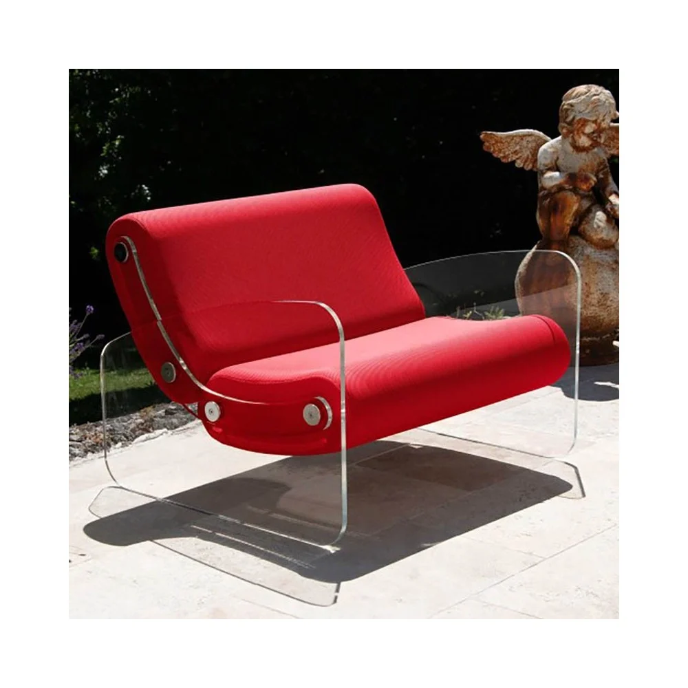 Kuumo Design MW03 poltrona da giardino con pannelli in PMMA trasparente