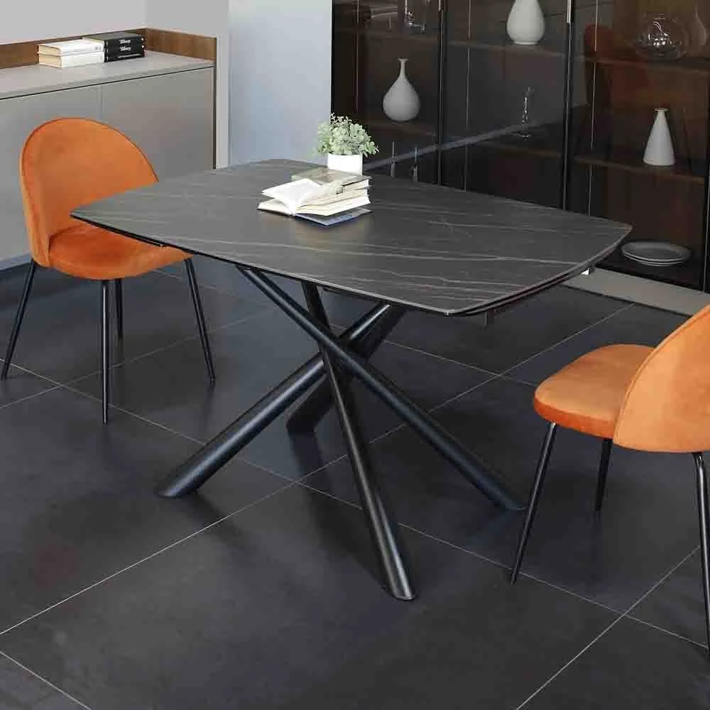 Tavolo da cucina allungabile Newport in vetroceramica – La Seggiola