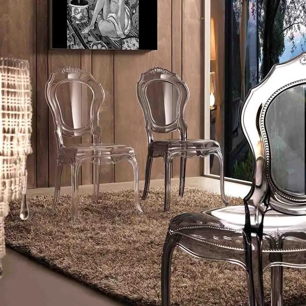 Sedia di design Regina trasparente – La Seggiola