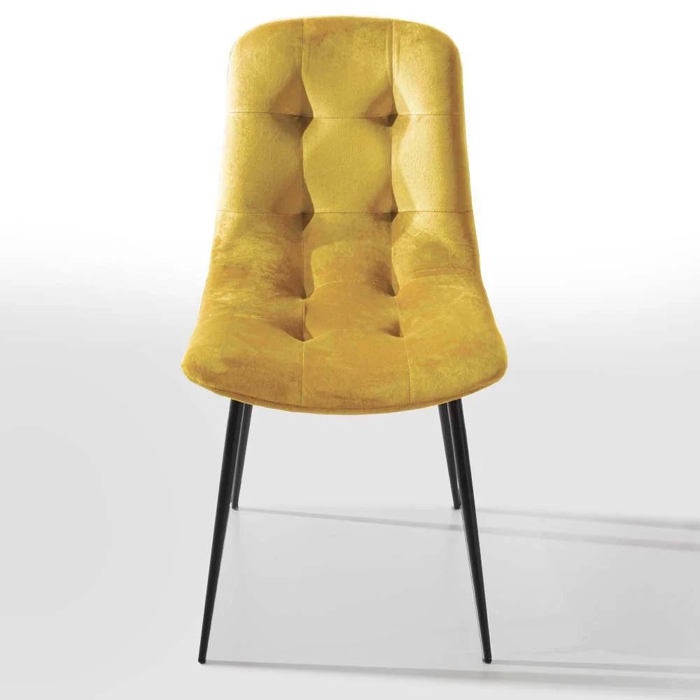Sedia di design Zara rivestita in velluto – La Seggiola