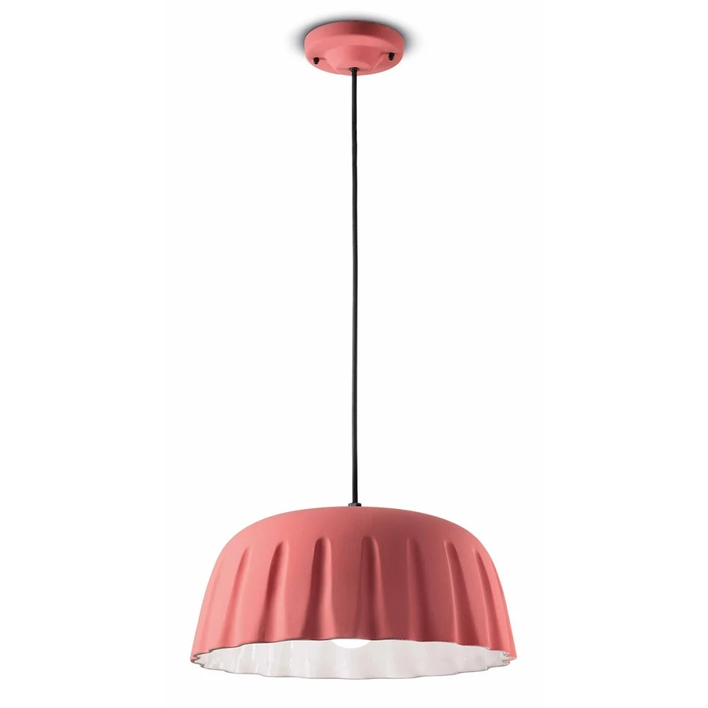 Lampada a sospensione Madame Gres di Ferroluce in ceramica disponibile in due misure