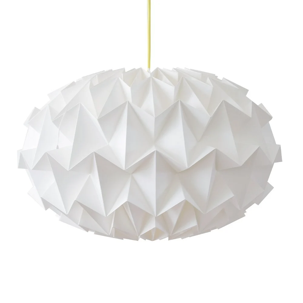 Lampada a sospensione Origami in carta Signature bianca