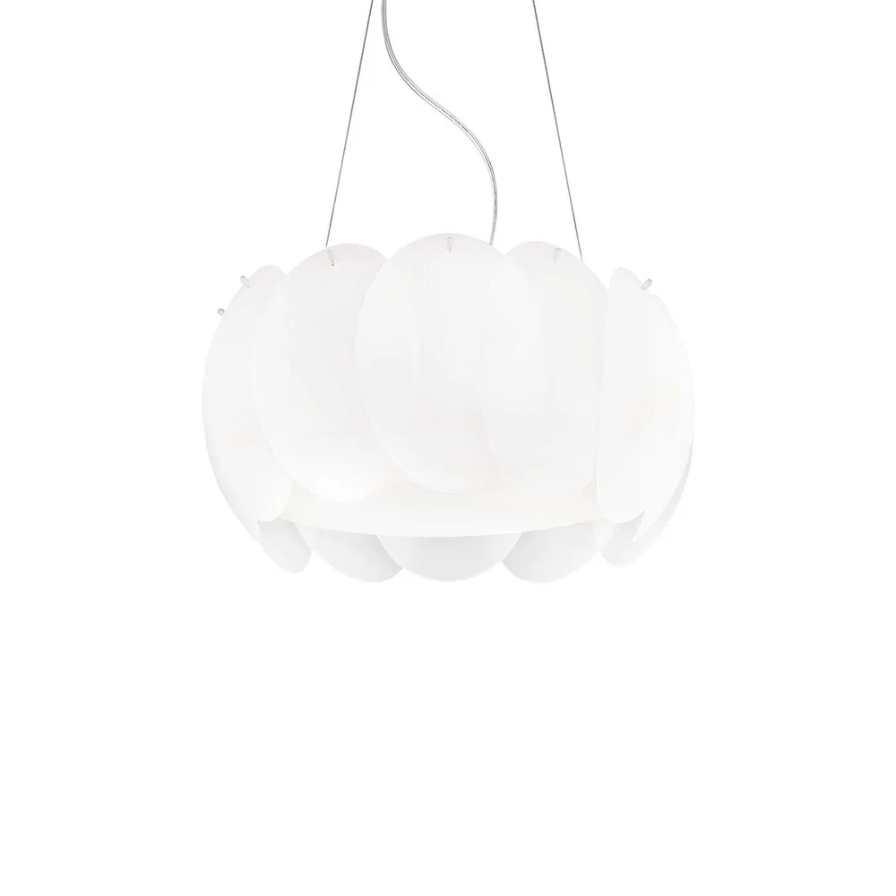 Lampada a sospensione Ovalino di Ideal lux disponibile a 5 o 8 luci