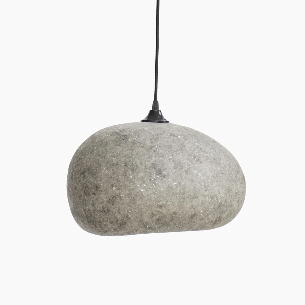 Lampada a sospensione Pebble grigio M