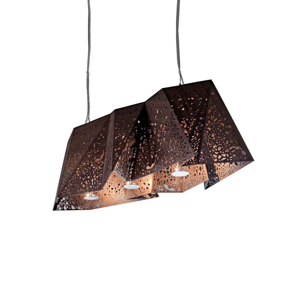Lampada a sospensione Plywood Chandelier di Horm innovazione e tecnologia