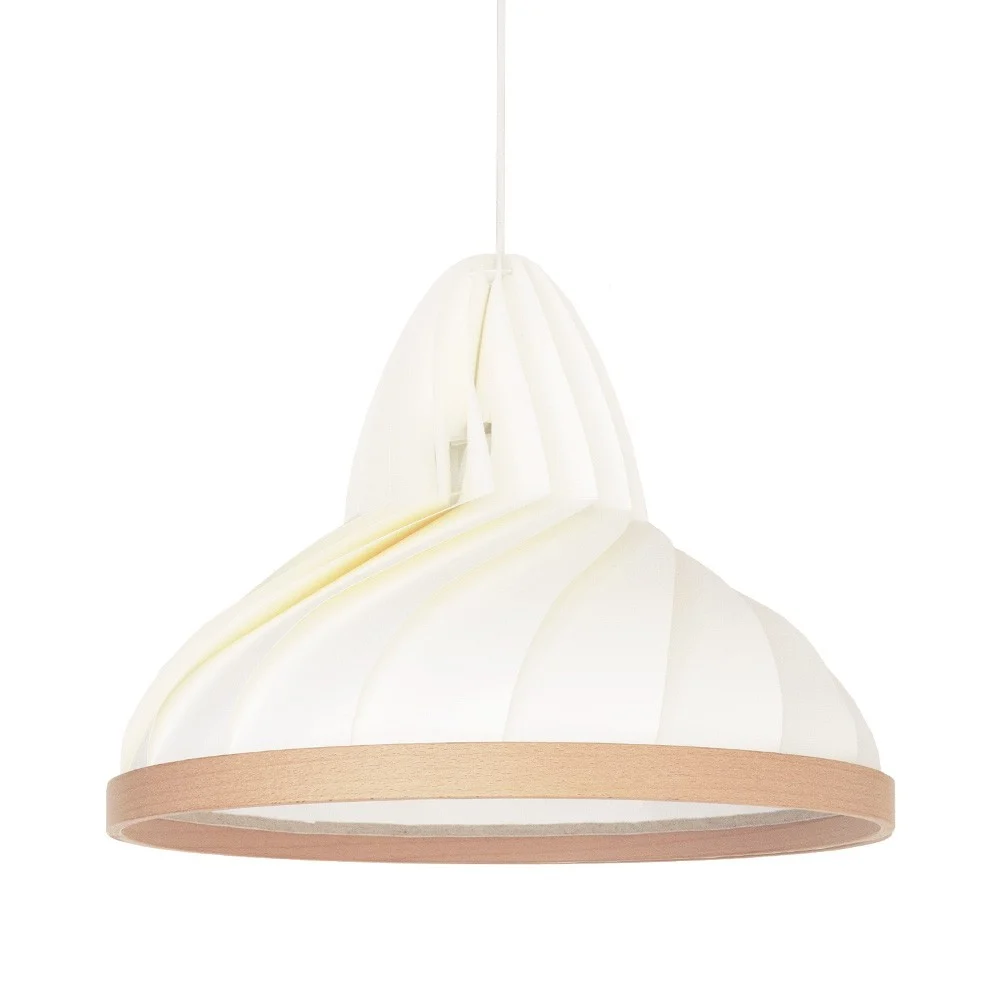 Lampada a sospensione Wave bianca