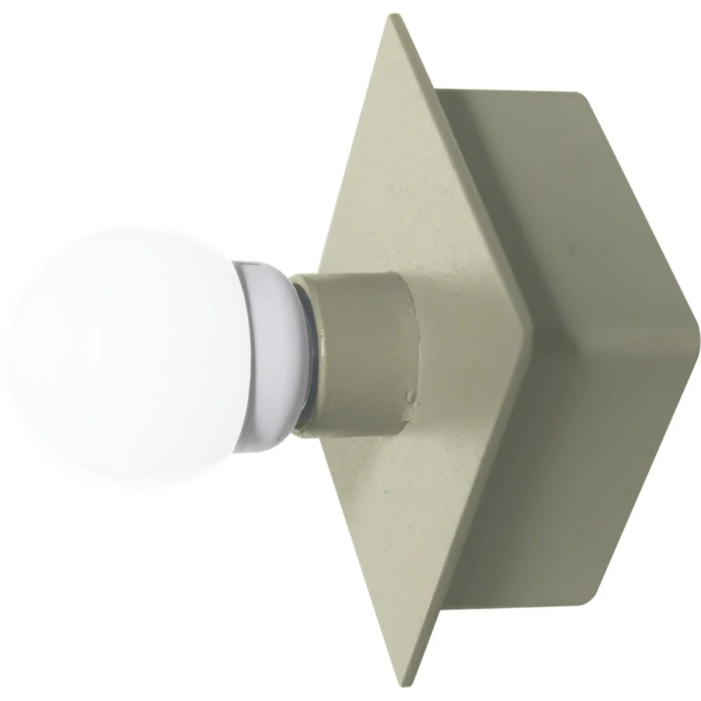 Lampada da Parete Murales a forma di scatola in metallo verniciato con lampada E 27 non inclusa