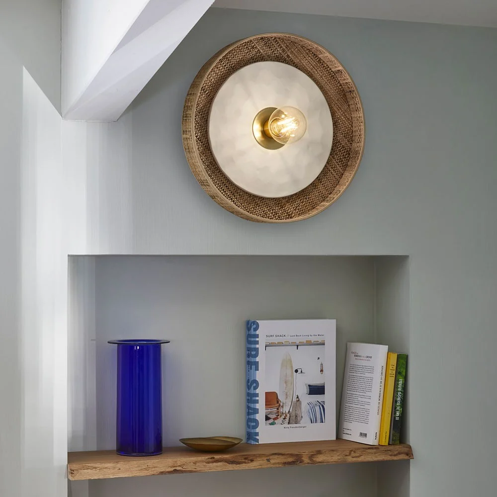 Lampada da parete Portinatx Ø40cm bianca