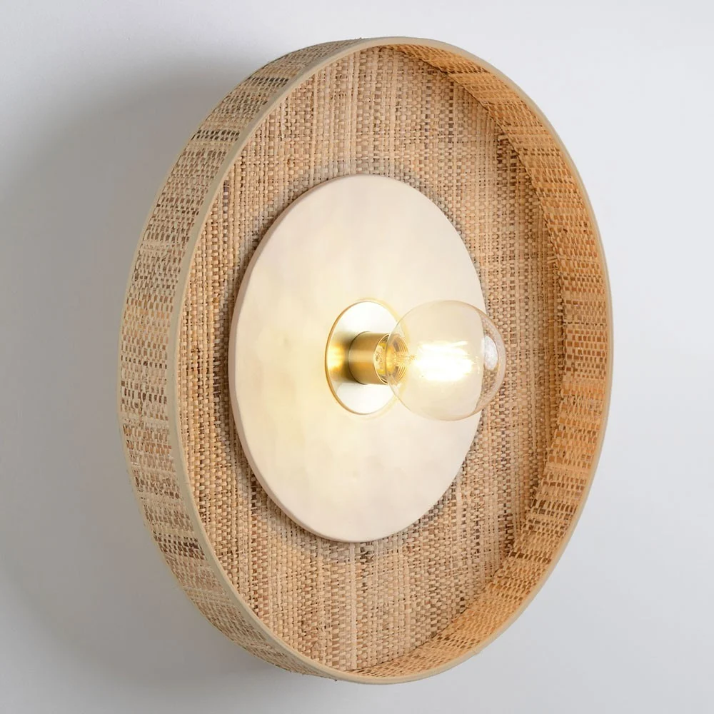 Lampada da parete Portinatx Ø50cm bianca