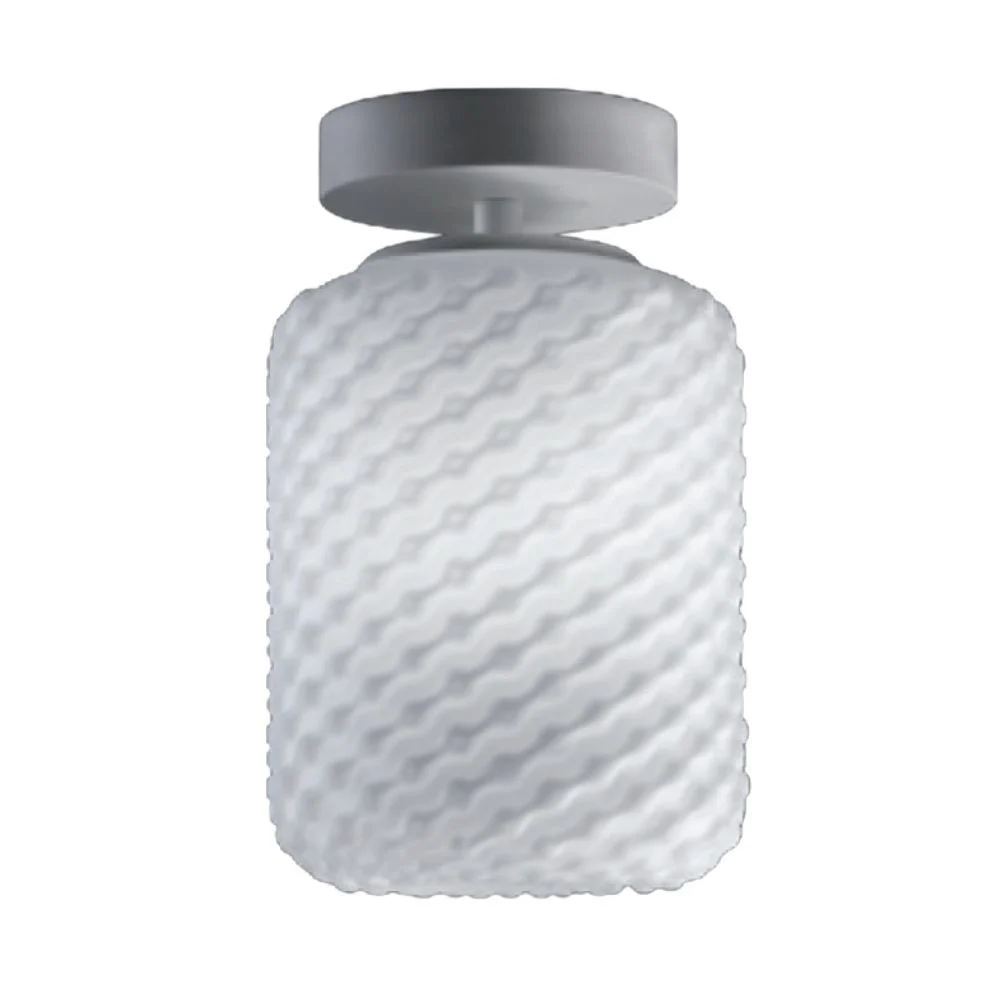 Lampada da soffitto a cilindro Domino di Selene Illuminazione in piu dimensioni e finiture