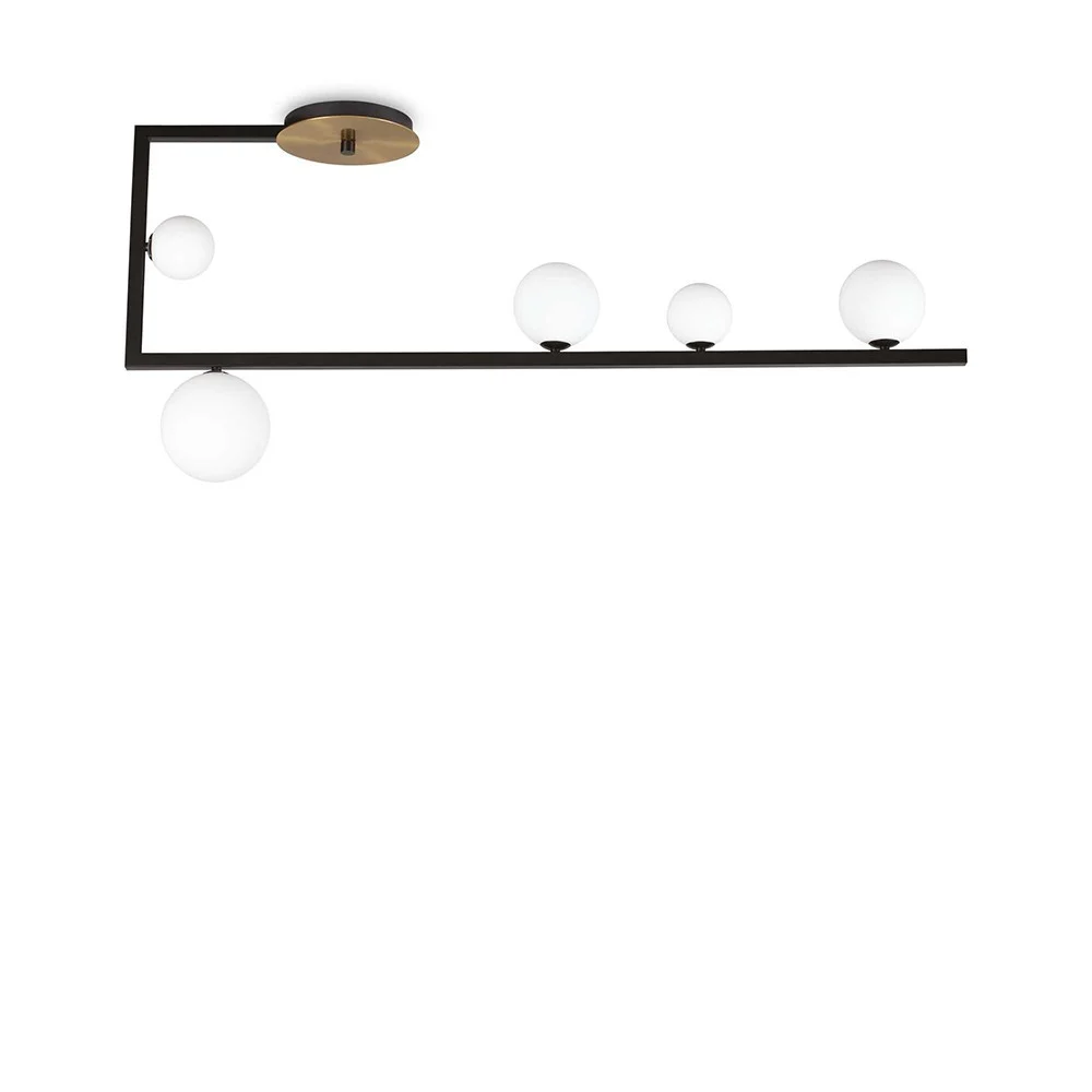 Lampada da soffitto Birds di Ideal Lux con struttura in metallo