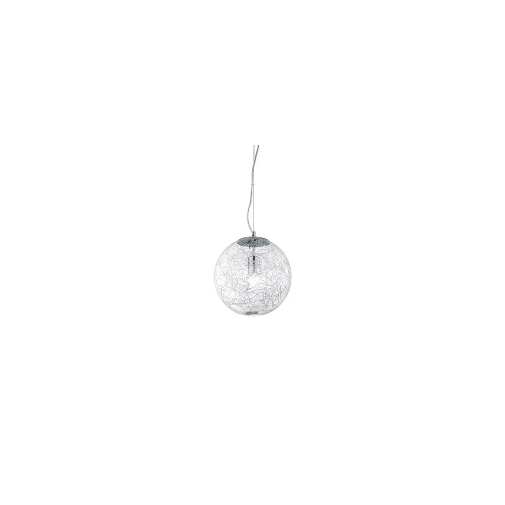 Lampada da Soffitto Mapa Max ad una o 5 luci con struttura in metallo e vetri soffiati