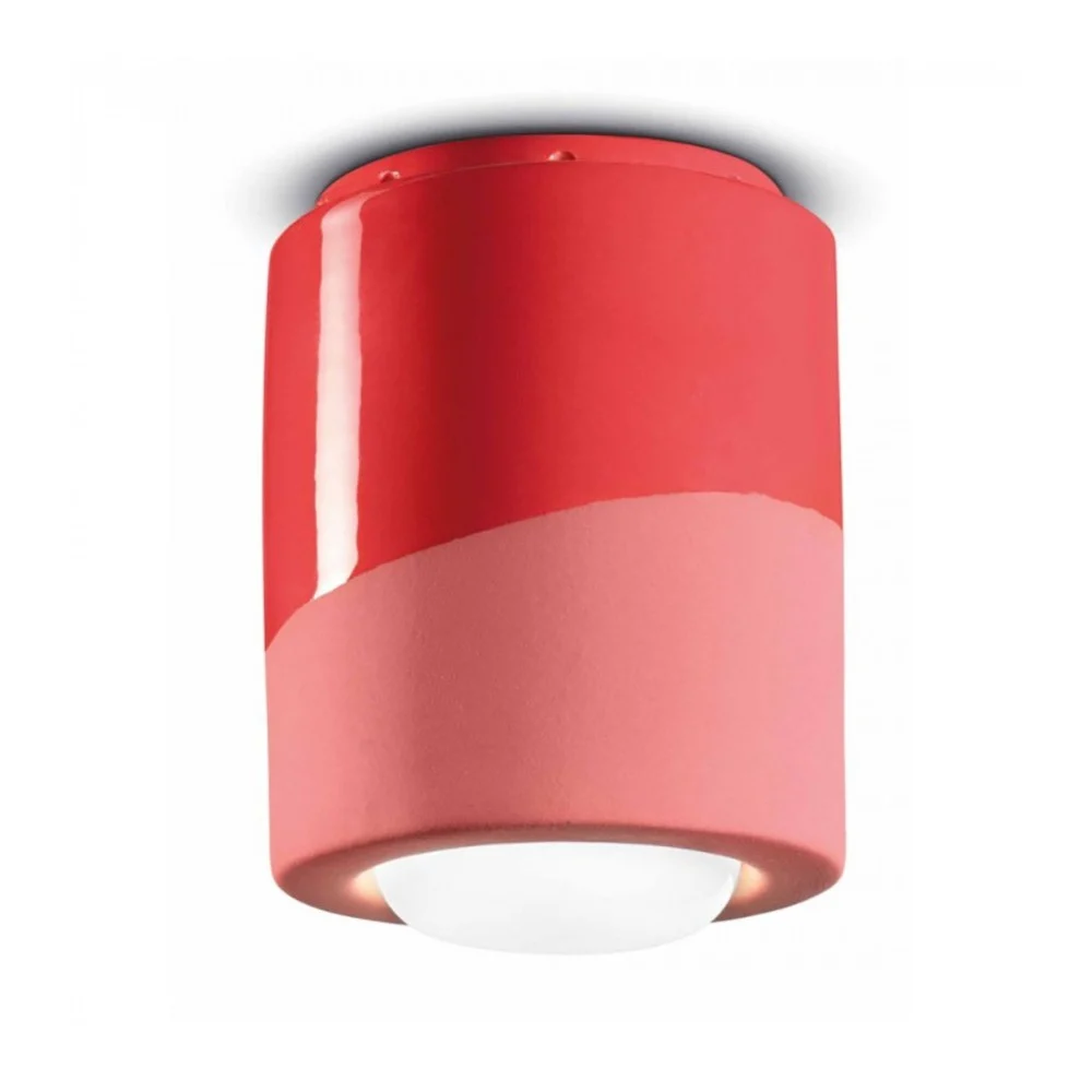 Lampada da soffitto Pi di Ferroluce in ceramica disponibile in varie finiture
