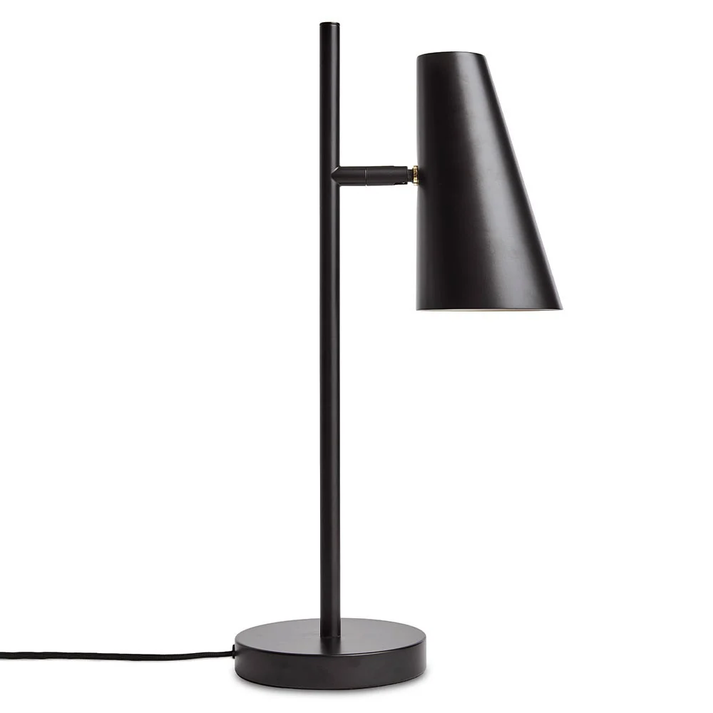 Lampada da tavolo Cono nera