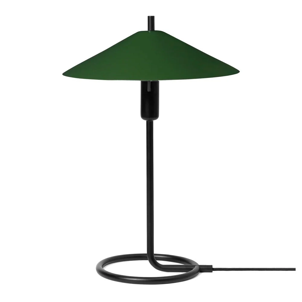 Lampada da tavolo Filo Black Dark Olive