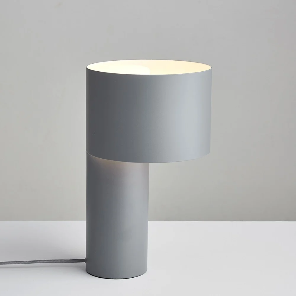 Lampada da tavolo Tangent grigio freddo