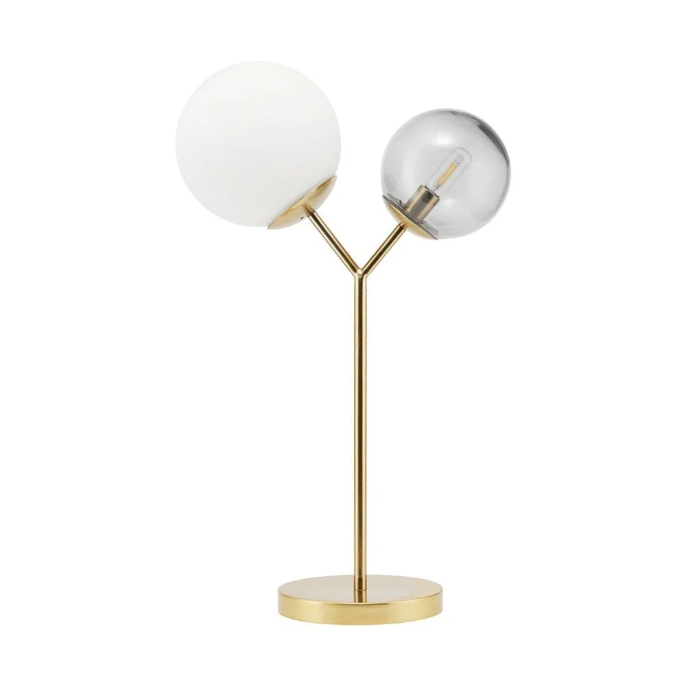 Lampada da tavolo Twice finitura ottone
