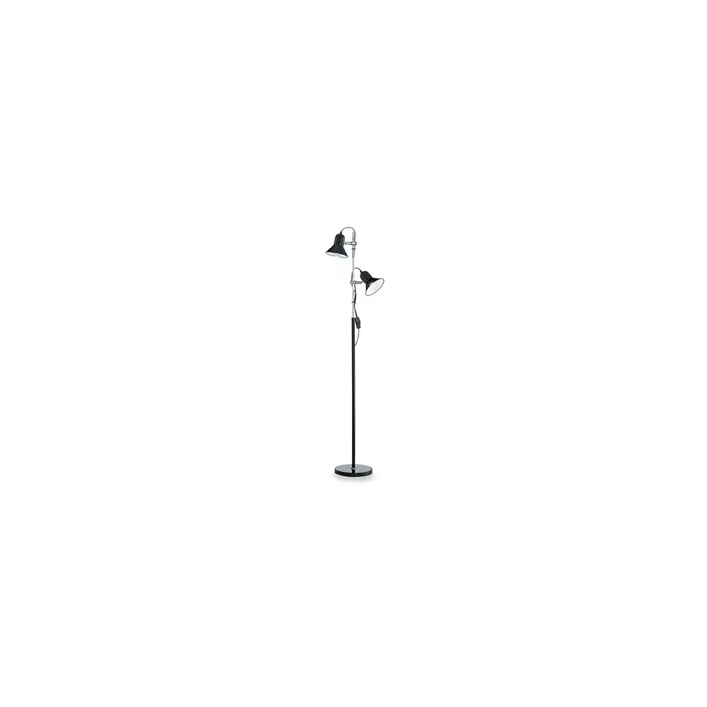Lampada da Terra Polly in metallo e smaltata all'interno del diffusofe con luce orientabile in altezza e inclinazione