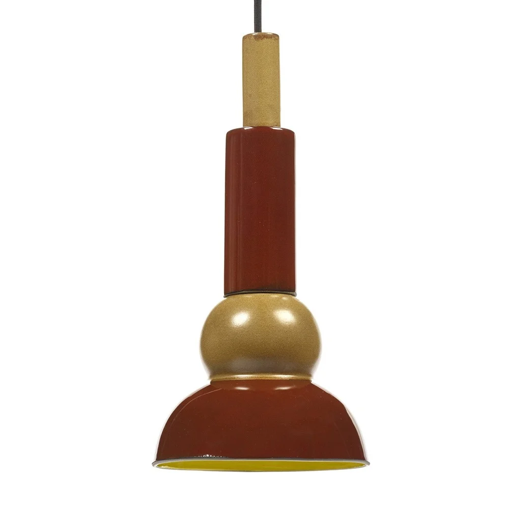 Lampada Terre de Rêve n ° 3 gialla e rossa