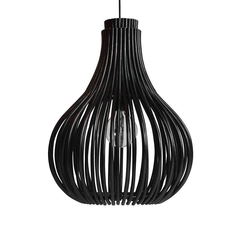 Lampadina a sospensione nera