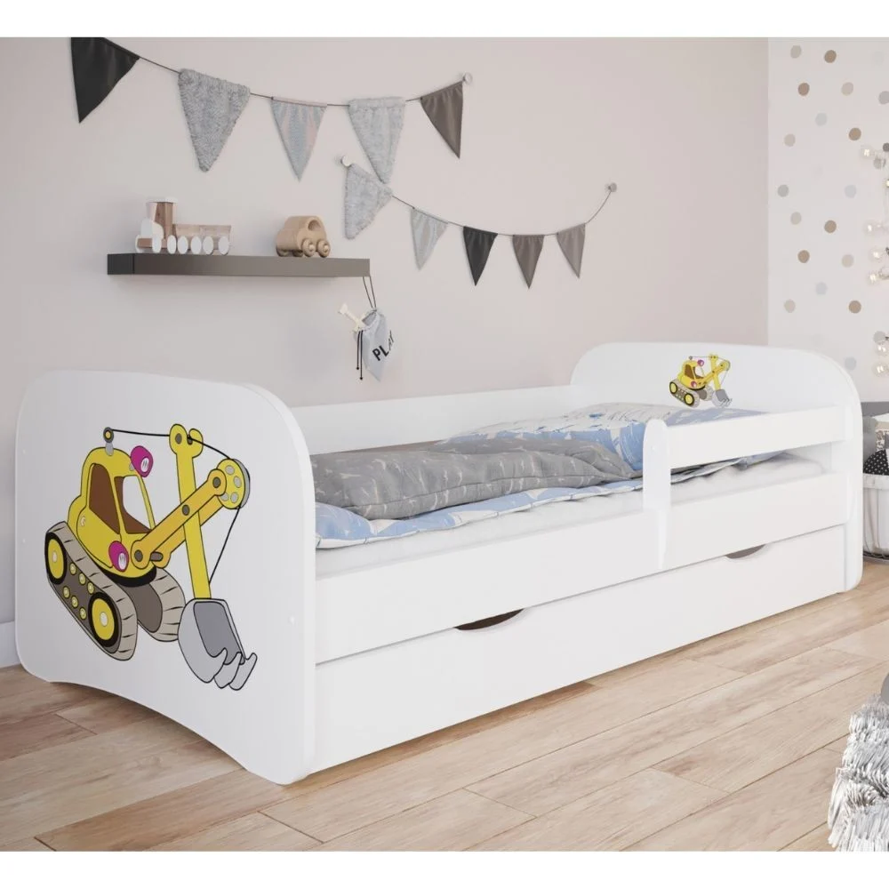 Lettino per bambino Baby Dreams ad una piazza con cassetti disponibile in varie stampe