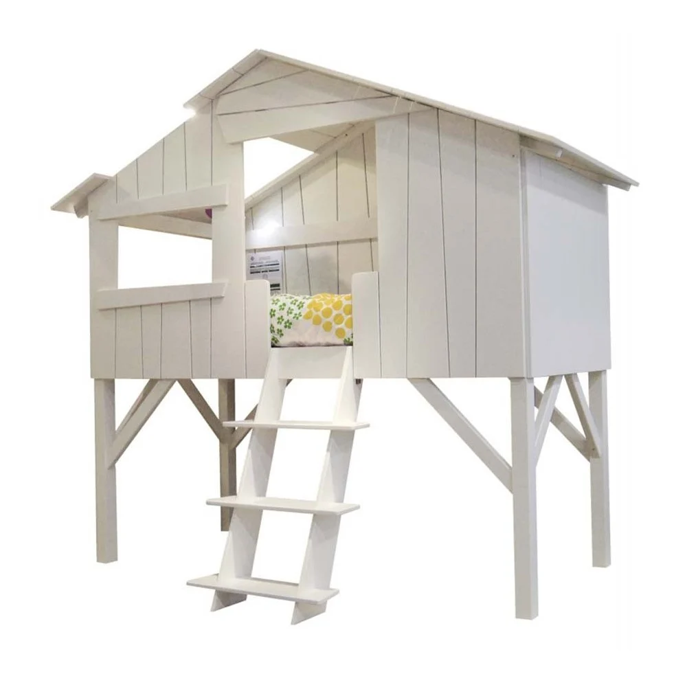 Letto a castello Montessori Treehouse in MDF laccato