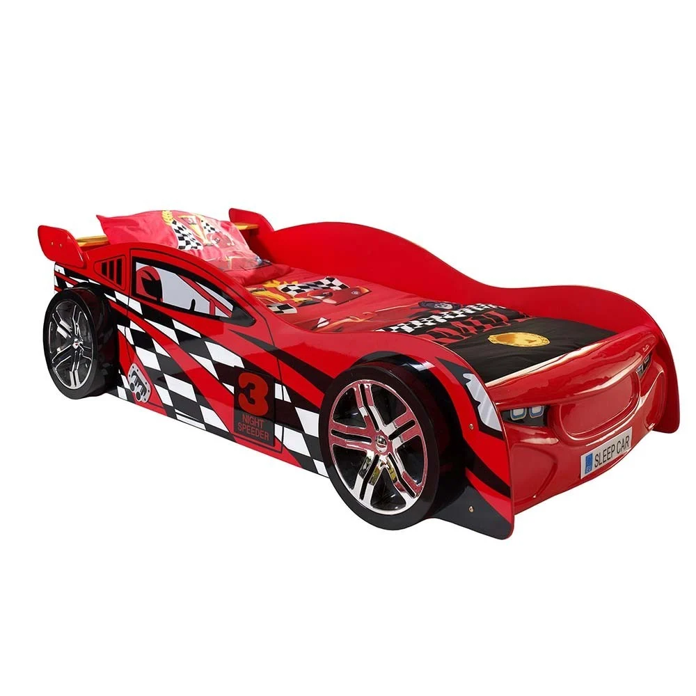Letto a forma di auto NIGHT SPEEDER compreso di rete a doghe