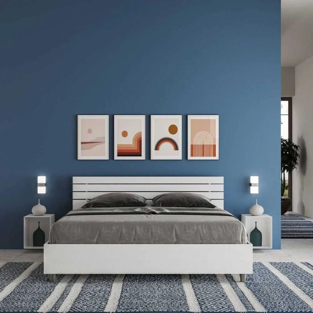 Letto matrimoniale Ankel con testata dritta