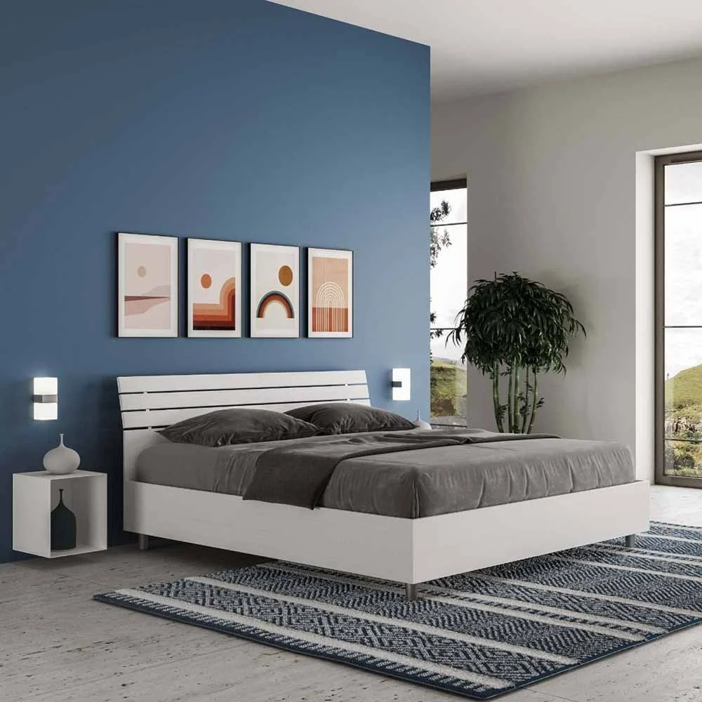 Letto matrimoniale Ankel di Itamoby con testata inclinata