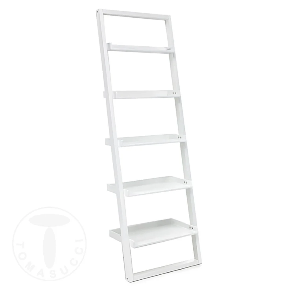 Libreria Kross di Tomasucci a 5 ripiani in mdf laccato bianco opaco