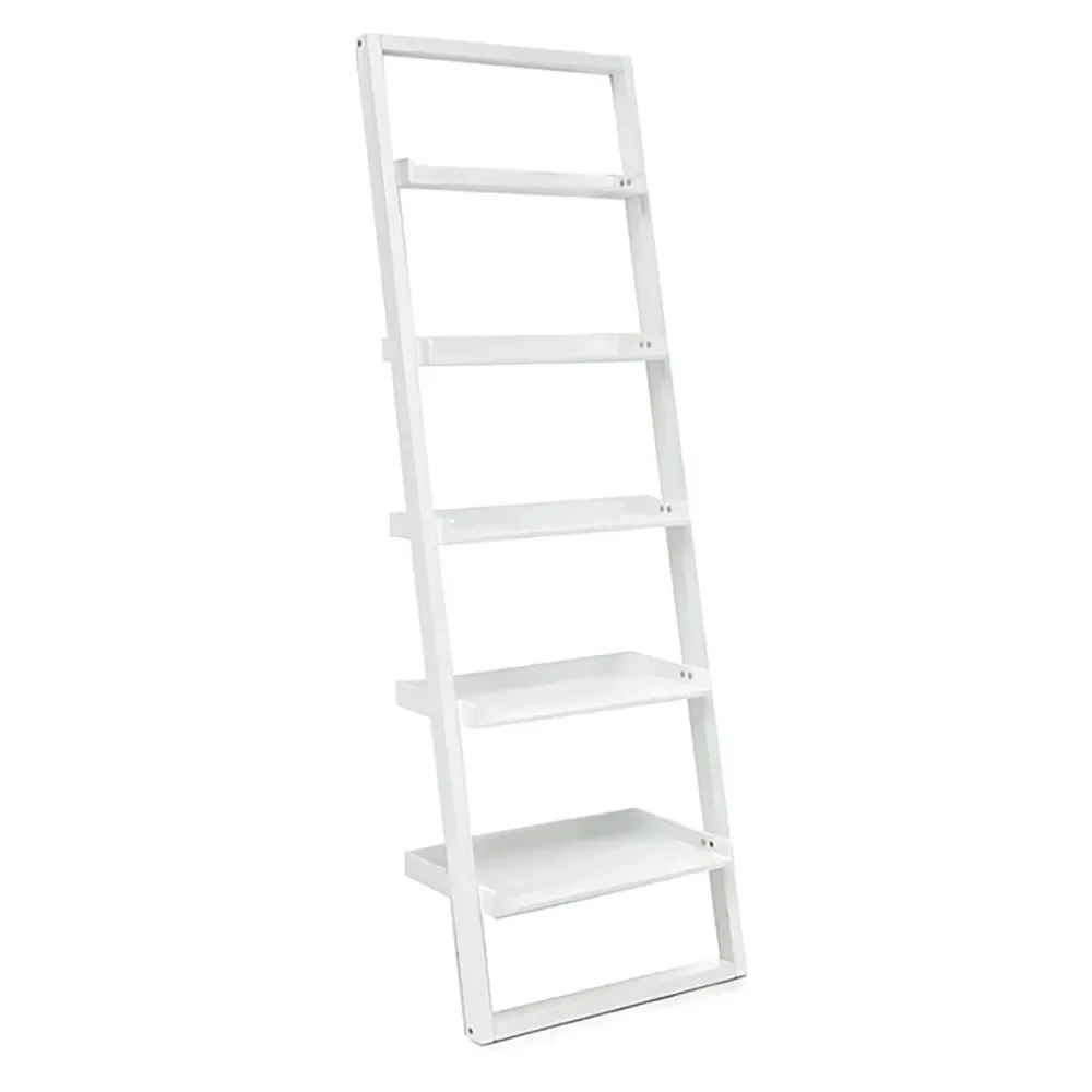 Libreria Peoria di OresteLuchetta a 5 ripiani in mdf laccato bianco opaco