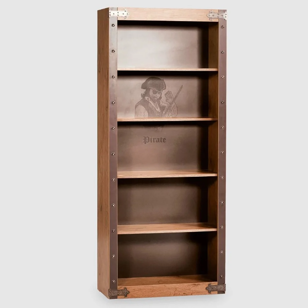 Cilek Libreria Pirata in legno con 5 ripiani e decorazioni