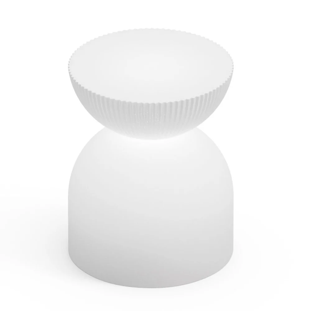 Lyxo Illo sgabello in polipropilene con led integrato da interno ed esterno