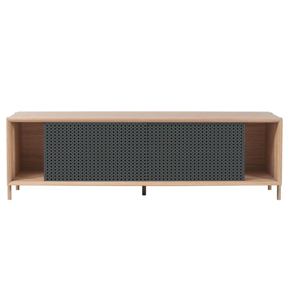 Madia Gabin 162cm senza cassetto grigio ardesia