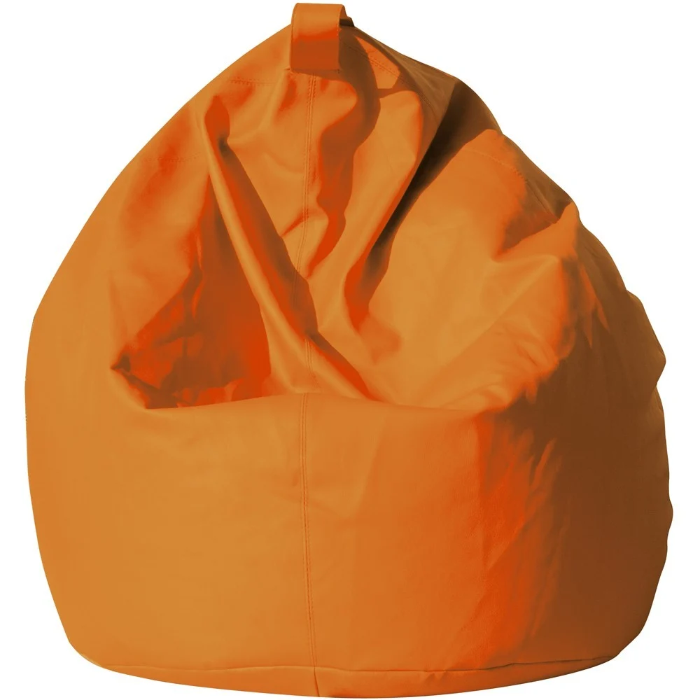 Maxi Poltrona sacco pouf grande 12 colori diversi in ecopelle con sfere in polietirene completamente sfoderabile
