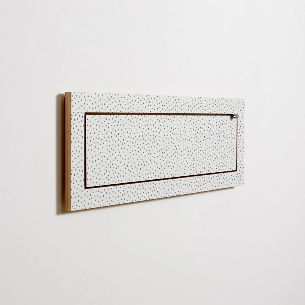 Mensola Acquerello Fläpps 80x27 a pois