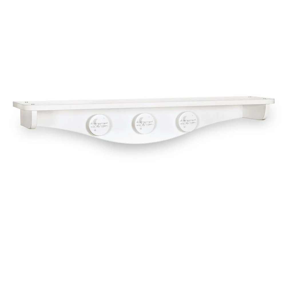 Cilek Mensola con Appendiabiti Babycotton, in Colore Bianco